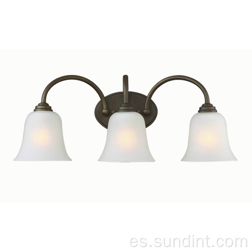 Lámparas de pared de lámparas de tocador de baño de acero anticipado